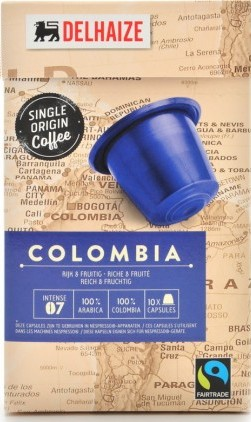 Κάψουλες espresso DELHAIZE Colombia 10x5gr