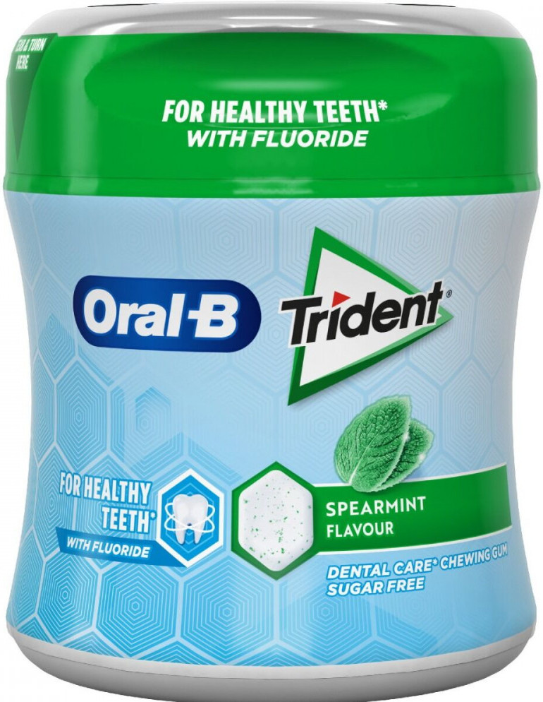 Τσίχλες TRIDENT Oral b δυόσμος κουτί 68gr
