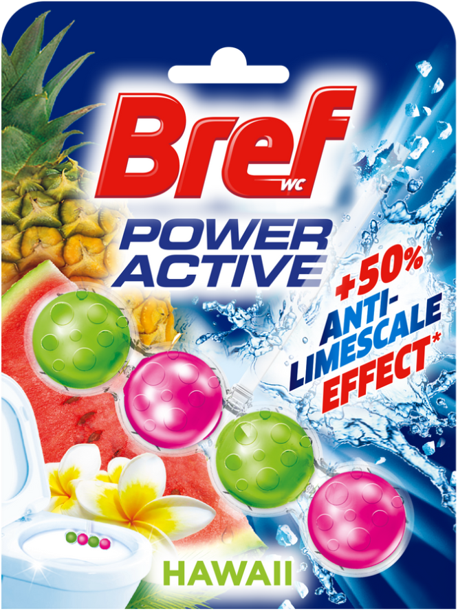 Block Τουαλέτας BREF Power Active Escapes Hawaii 50gr